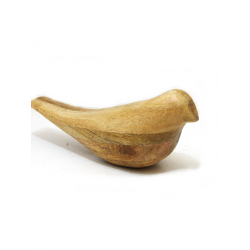 Ptak z drewna mango Dekoracja 22cm